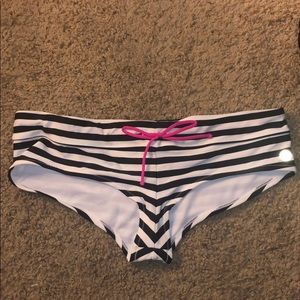 Roxy striped bikini bottoms